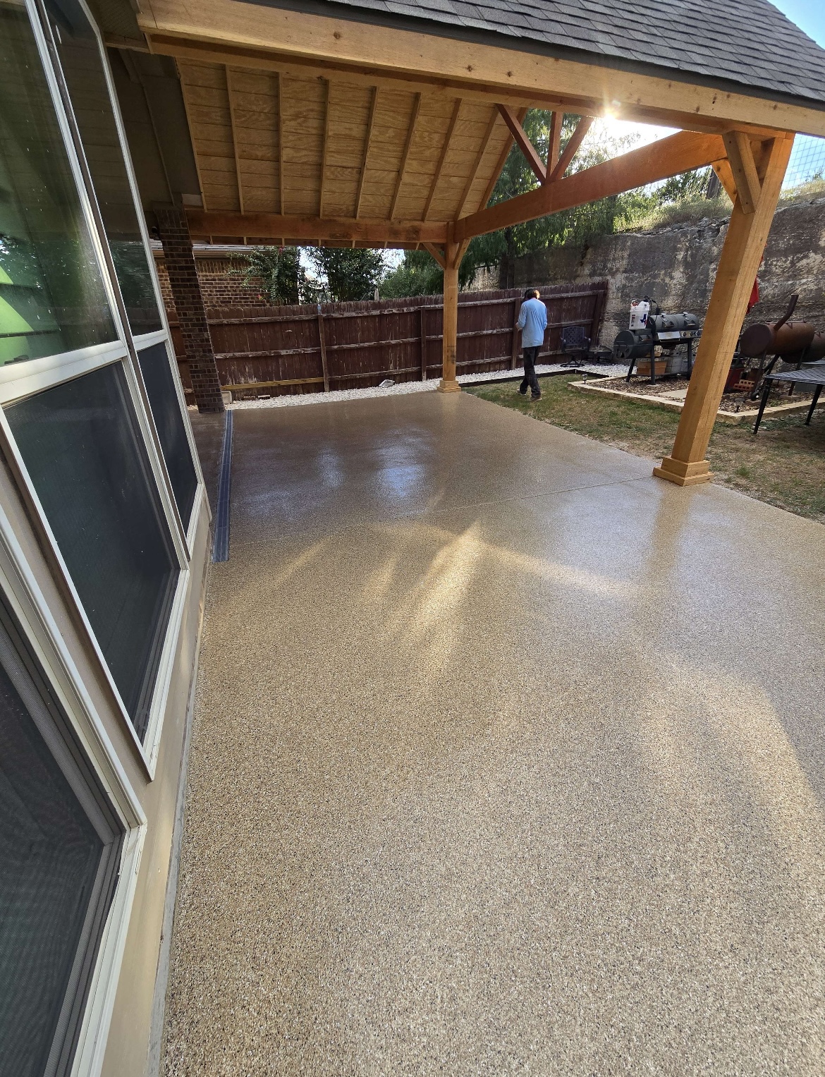 Covered Patio Finish